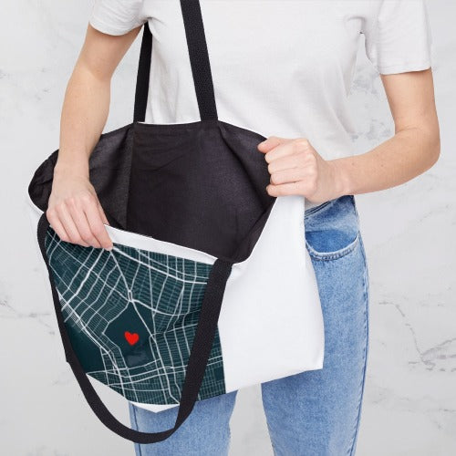 Map with Heart |  Weekender Tote Bag